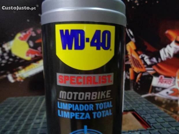 Limpeza total moto WD 40