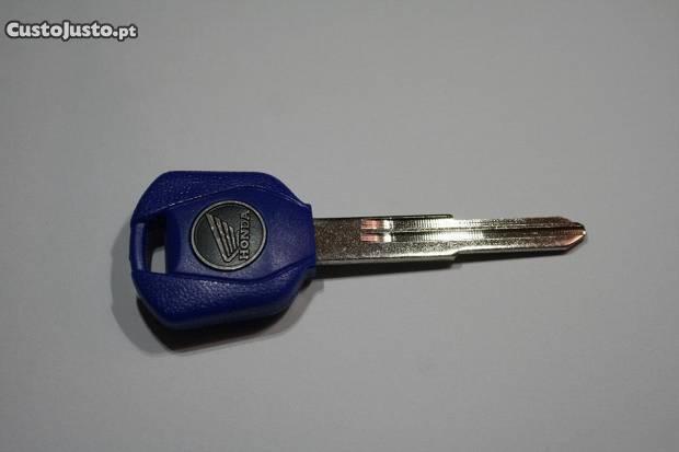 chave original honda (virgem) azul
