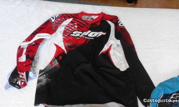 fato motocross shot e camisola