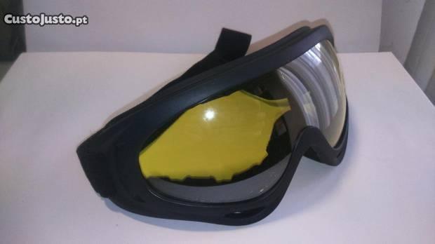 Óculos Escuros UV400 p/ Capacete Moto Scooter etc