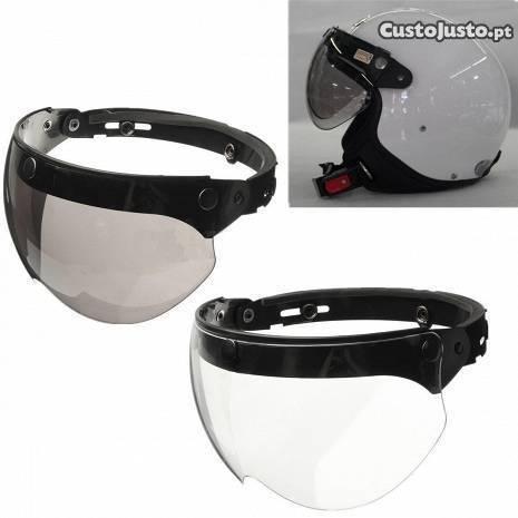 Viseira Escura com Flip Up para Capacete Jet