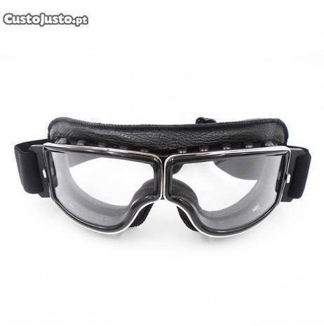 Oculos Goggles de mota tipo Aviador Vintage