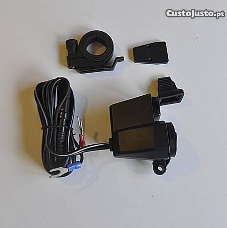 Carregador Isqueiro e USB para Motos Atv