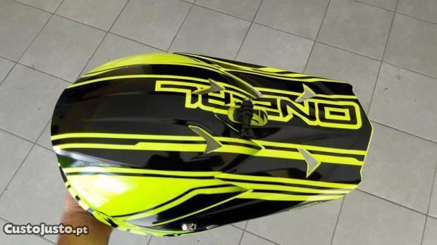 capacete Oneal 3 seies amalelo Neon