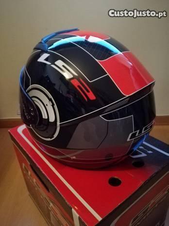 Capacete mota integral LS2 novo, na caixa, pinlock