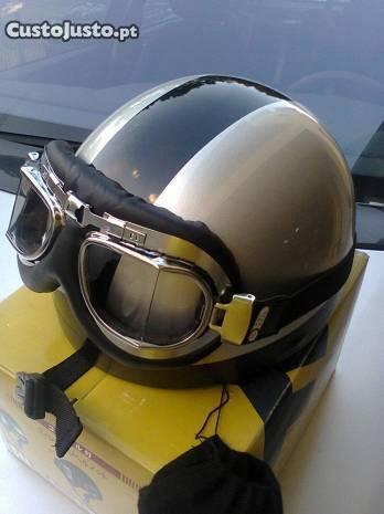 Capacete Flying Horse + Oculos Novo
