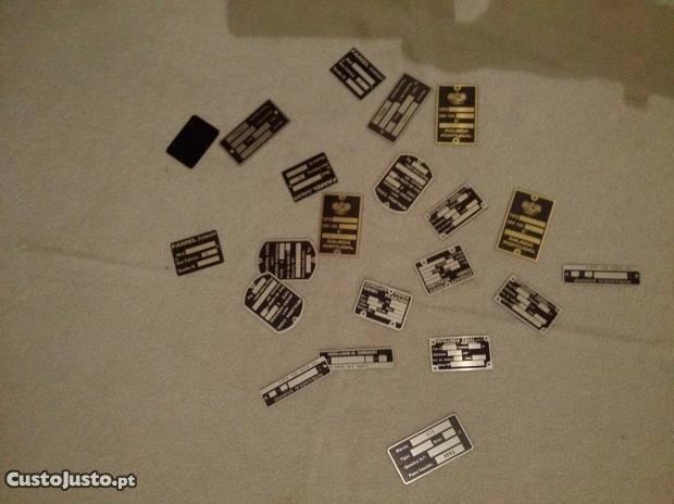 chapas identificaçao motorizadas naçionais