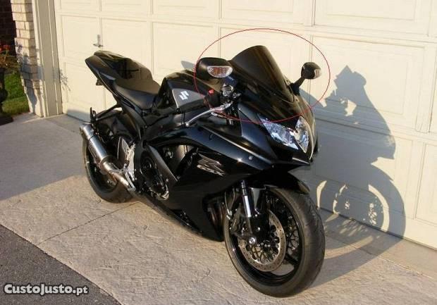 Viseira vidro bolha negra suzuki gsxr K8-K9 Nova