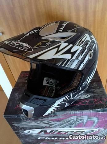 Capacete Cross, Enduro Nitro MX 423 Premium novo