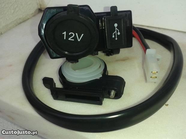 ligação usb, isqueiro, impermeavel novo