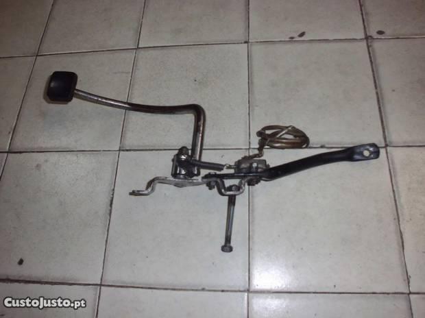 pedal travao e suporte panela escape famel mirage