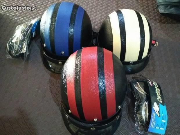Capacete Mobylette Retro Motorizada