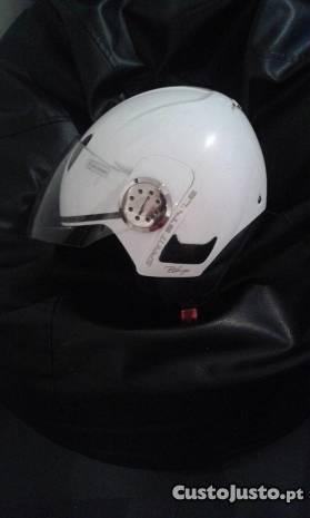 capacete aberto com viseira( M )
