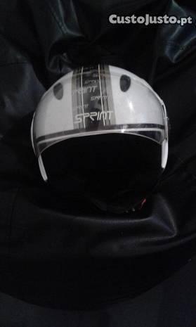 capacete aberto com viseira( M )