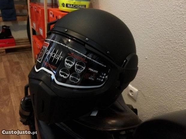 Capacete novo na Caixa Caberg Ghost Preto Mate Tam