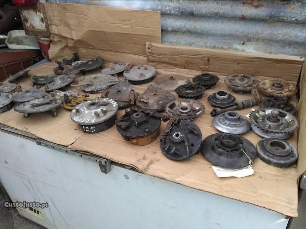 pratos de maxilas, cepos cremalheiras cubos
