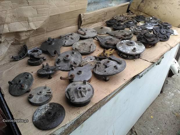 pratos de maxilas, cepos cremalheiras cubos
