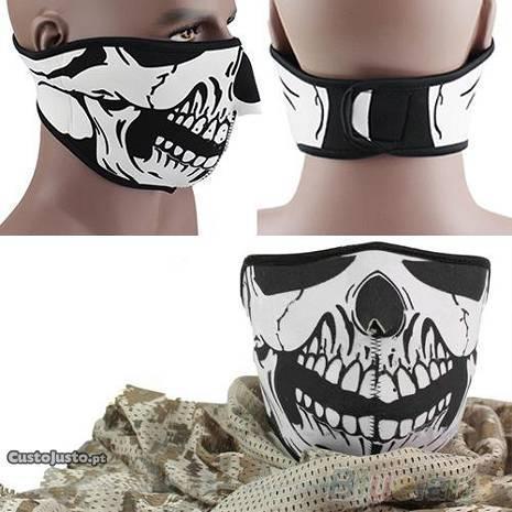 NOVO Máscara balaclava para mota airsoft esqueleto