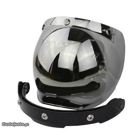 Viseira Bolha Bubble Espelhada para Capacete Jet