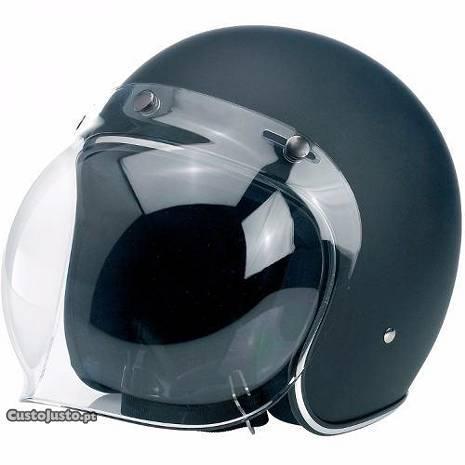 Viseira Bolha Bubble Transparente p Capacete Jet