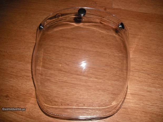 Viseira Bolha Bubble Transparente p Capacete Jet