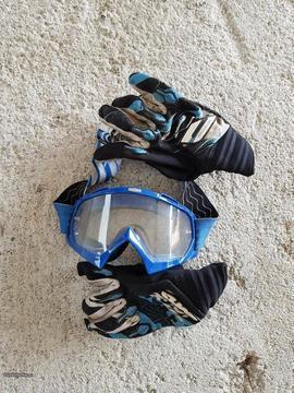 Luvas e Óculos motocross