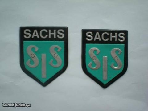 Símbolos em alumínio para depósito Sachs V5 Racing