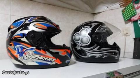 Capacetes semi novos