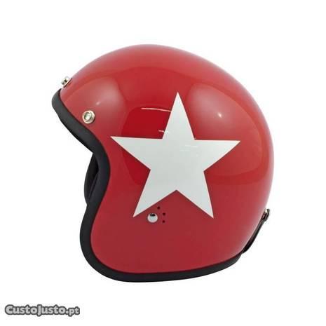 Capacete Novo Bandit Star Jet Vermelho Tam. M