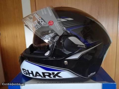 Capacete de mota integral Shark SKwal com LEDs