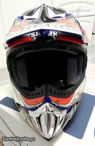 Capacete Moto cross Shark MXR , Replica David Vuil