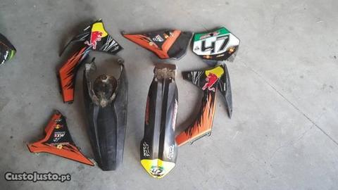 Kit plasticos motocross ktm
