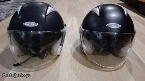 Capacetes Viper RS-V20 (tamanhos S e L) como novos