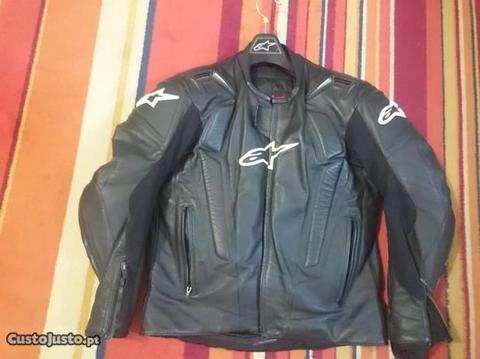 Blusão de cabedal Alpinestars RC-1, tam 52