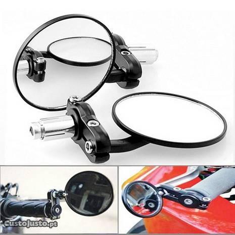 Espelhos universais redondos café racer