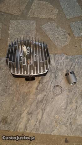 Peças sachs v5 soprt cilindro; culaça; piston