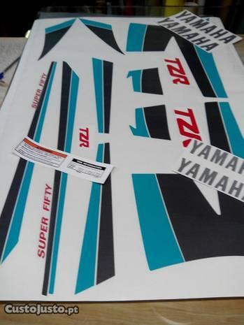 yamaha tzr 50 autocolantes kit emblemas rz stikers
