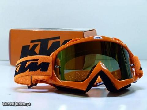 Oculos de Cross KTM Lente espelhada NOVOS