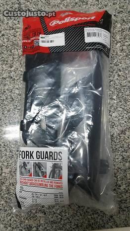 Proteções baínhas suspensão pretas novas