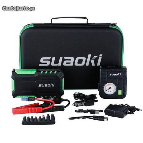 Suaoki G7 Plus jump starter e mini compressor ar