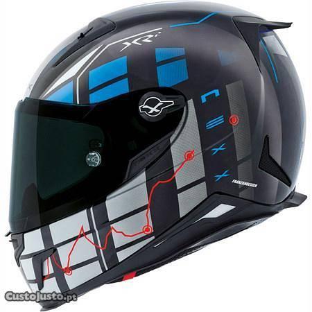 Capacete Nexx XR2 Virus Blue Tam M Novo - Porto