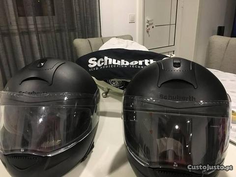 Capacetes shuberth c3 + sistema comunicação