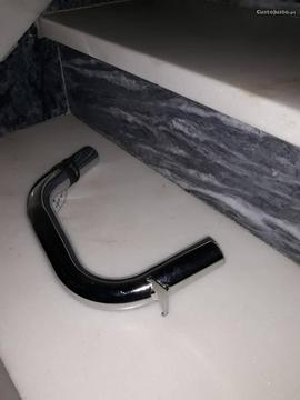 Curva de Escape Minarelli Cromada nova