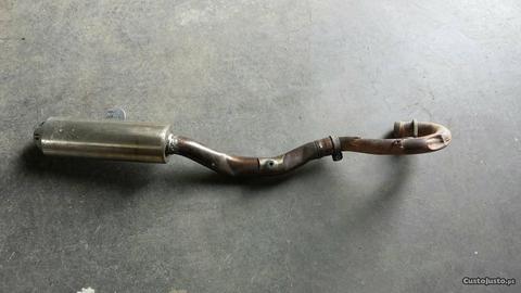 Yamaha yz 450f 2005 linha de escape